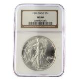 1986 MS69 American Silver Eagle