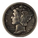 1919 D - Mercury Silver Dime