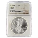 2017 MS69 American Silver Eagle