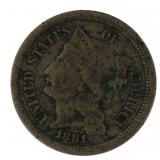 1881 Three Cent Nickel