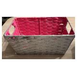 Silver & Pink Estate Basket