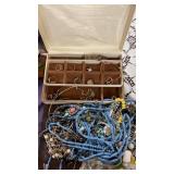 Estate Jewelry Box & Jewelry