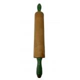 Vintage Green Handle Dough Roller