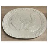 Large White Estate Turkey Platter
