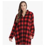 Got it Love it S-Oversized Plaid Hoodie Short