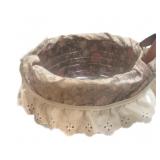 Dbl Lined Longaberger Basket