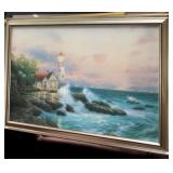 Framed Lighthouse on Canvas