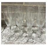 Set of 8 Champagne Glasses