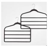 (4) Four-Bar Huggable Hangers