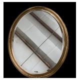 Oval Gold Framed Mirror