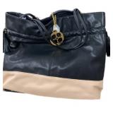 JM Black & Tan Tassel Tote