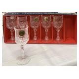 Set of (6) Crystal Glasses