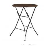 31" Folding Round Too Table Faux Wood