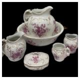 Trilby JM & S Company Pitcher & Wash Basin