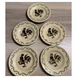 (5) Metlox Poppytrail Saucer Plates