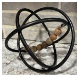 Metal & Wood Decor Sphere