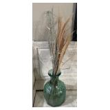 XL Teal Vase w/ Decor