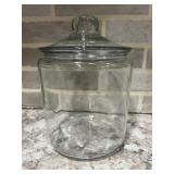 Large Glass Candy Dish Canister