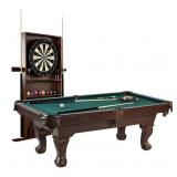 Barrington 90-in Billiard Table & Dart Board