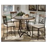 Ashley D314 Counter Height Table & 4 Stools
