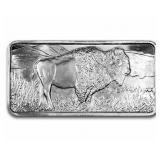 10 Ounce: Running Buffalo .999 Fine Silver Bar