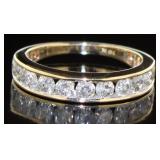 10kt Gold Channel Set 1.00 ct Diamond Ring