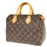 Louis Vuitton Speedy 25 Travel Hand Bag Brown