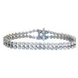 14kt Gold 5.00 ct Diamond Tennis Bracelet