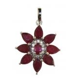 Genuine 5.11 ct Fancy Marquise Ruby Pendant