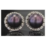 Brilliant 8.5 mm Tahition Pearl Stud Earrings