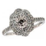 14k Gold 1.00 ct Antique Style Diamond Ring