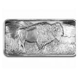 10 Ounce: Running Buffalo .999 Fine Silver Bar