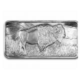 10 Ounce: Running Buffalo .999 Fine Silver Bar