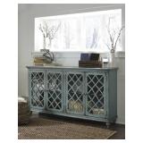 Ashley T505-762 Antique Teal 68" Cabinet