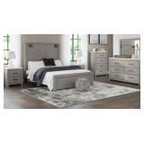 Queen Ashley Cottonburg 5 pc Bedroom Suite