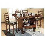 Whalen Cumberland Table & 4 Bar Stools