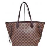 Louis Vuitton Neverfull Brown Damier Tote Bag