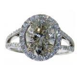 14kt Gold 3.09 ct Brilliant VS Diamond Ring