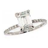 14k Gold 2.06 ct VS2 Lab Diamond Ring