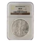 2006 W - MS69 American Silver Eagle