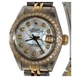 Rolex Oyster Lady Datejust 26 w/MOP & Diamond