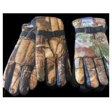 (2) Pair Insulated Camouflage Gloves