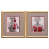 MARILYN MONROE RED ROSES