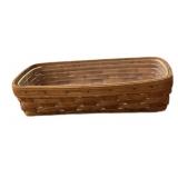 8 x 14.5 Lined Longaberger Bread  Basket