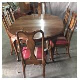 (7) PCS Estate Table And Six Chairs
