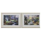 BEAUTY & THE BEAST/ SNOW WHITE GICLEE BY T KINKADE