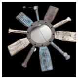 Wood Framed Ship Mirror