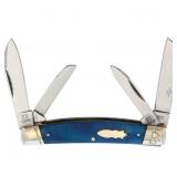 ROUGH RYDER RR2118 BLACK & BLUE CONGRESS KNIFE