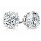 14kt Gold 4.47 ct VS Lab Diamond Stud Earrings