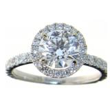 14kt Gold 2.42 ct Round Brilliant Lab Diamond Ring